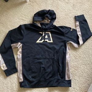 Army Black knights lacrosse nike hooded sweatshirt DriFit westpoint